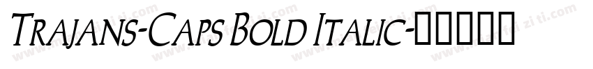 Trajans-Caps Bold Italic字体转换